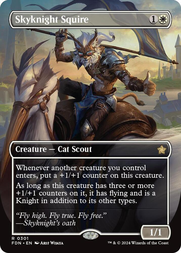 Skyknight Squire 301/291 (Foundations)  - Borderless | Good Games Morley