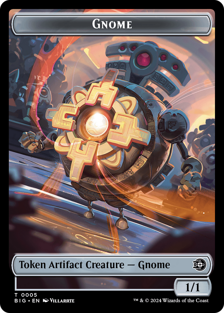 Gnome Token [Outlaws of Thunder Junction: The Big Score Tokens] | Good Games Morley
