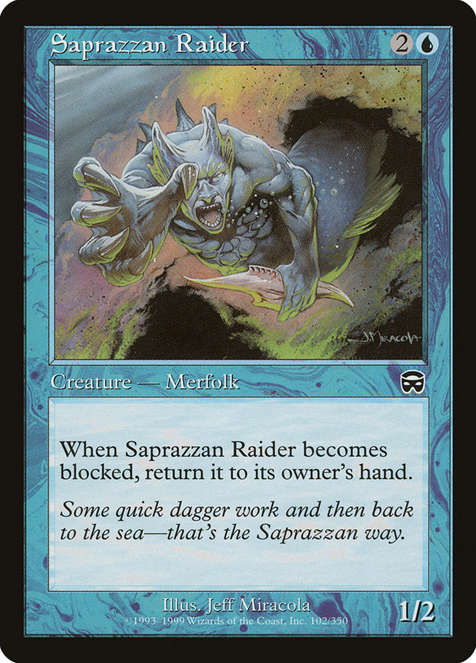 Saprazzan Raider 102/350 (Mercadian Masques)  - Foil | Good Games Morley