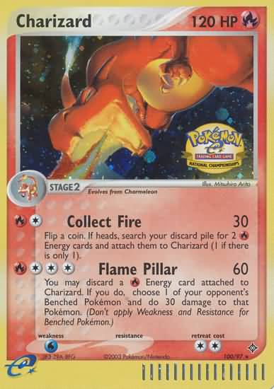 Charizard (100/97) (National Championship 2004) [League & Championship Cards] | Good Games Morley
