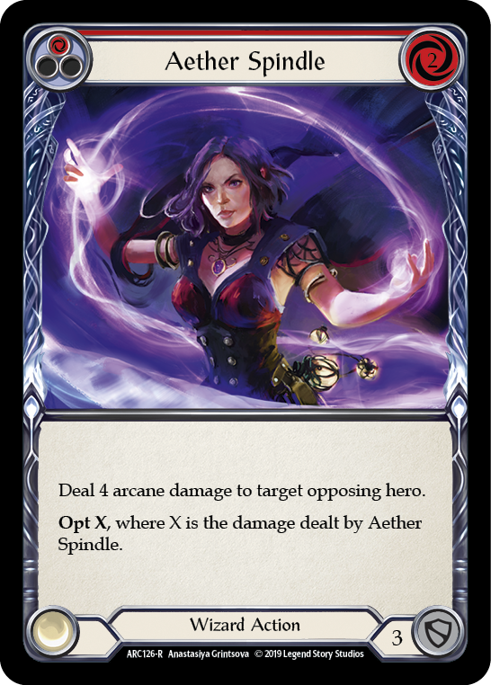 Aether Spindle (Red) [ARC126-R] (Arcane Rising)  1st Edition Rainbow Foil | Good Games Morley