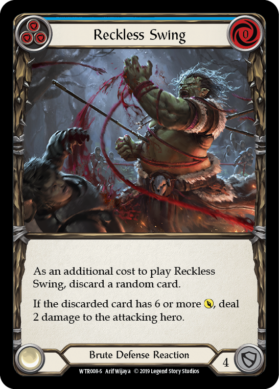Reckless Swing [WTR008-S] (Welcome to Rathe)  Alpha Print Rainbow Foil | Good Games Morley