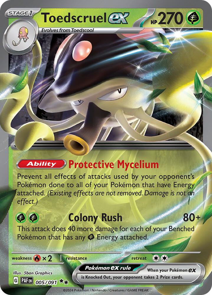 Toedscruel ex 005/091 (SV: Paldean Fates)  - Holofoil | Good Games Morley