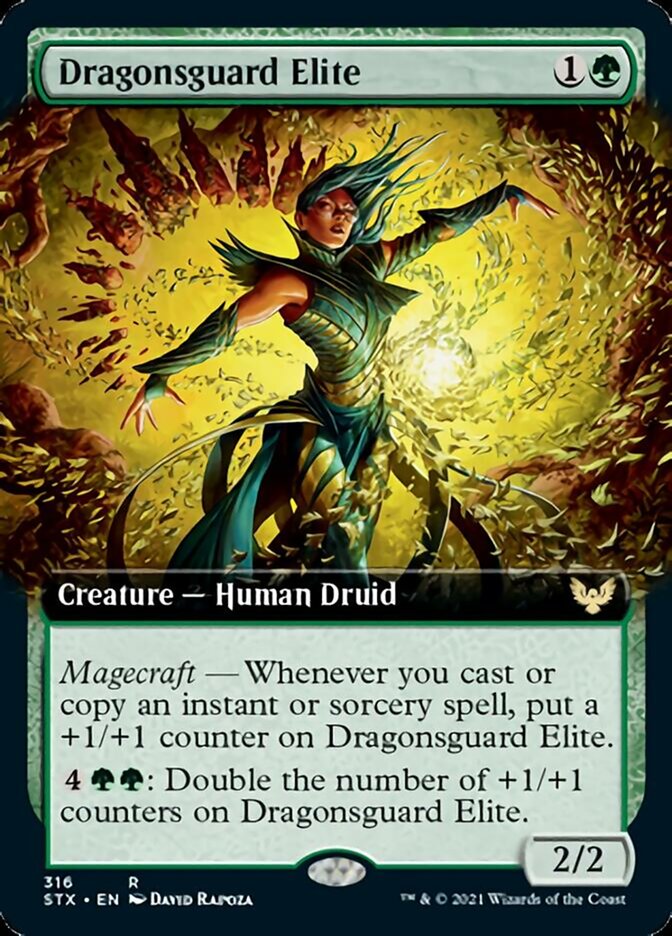 Dragonsguard Elite (Extended Art) [Strixhaven: School of Mages] | Good Games Morley