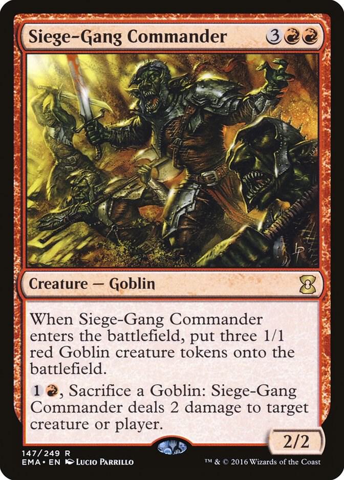 Siege-Gang Commander 147/249 (Eternal Masters)  | Good Games Morley