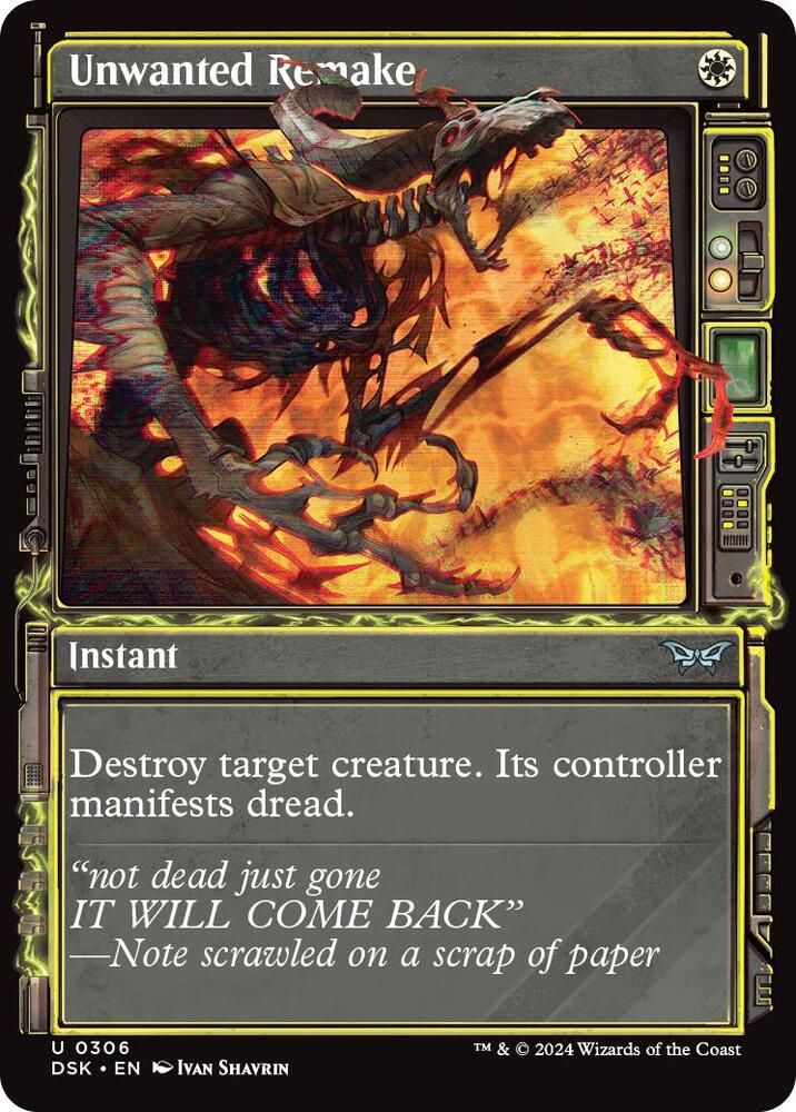 Unwanted Remake 306 (Duskmourn: House of Horror)  - Showcase Foil | Good Games Morley