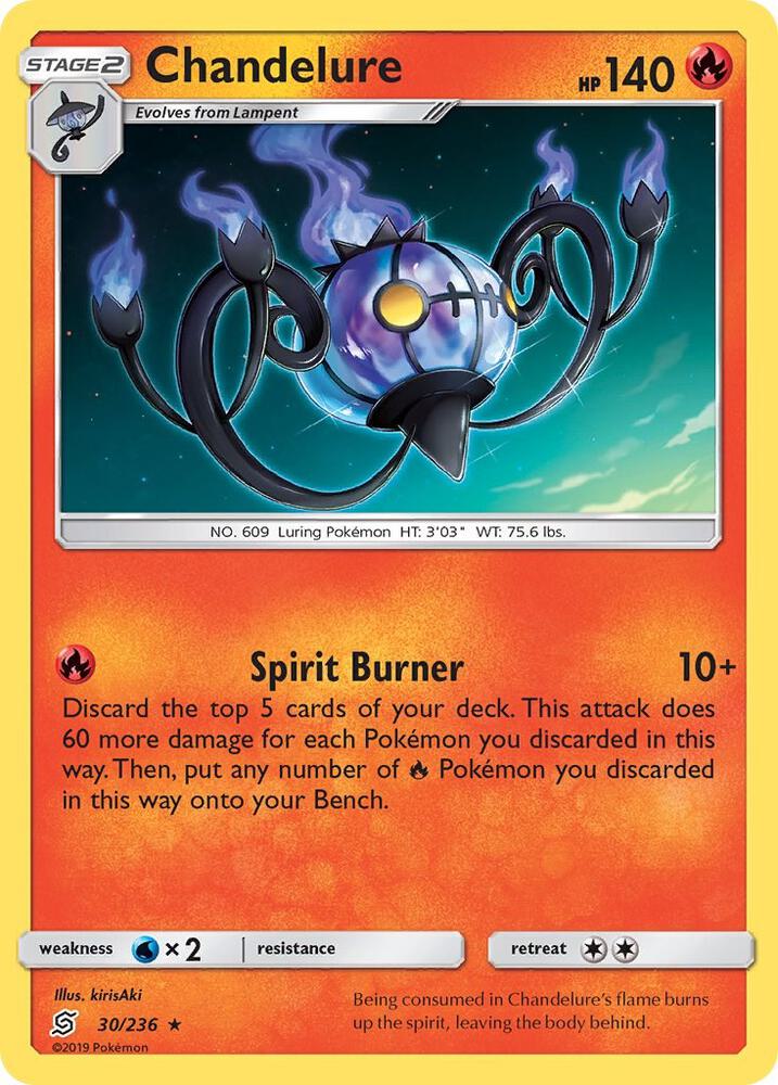 Chandelure 30/236 (SM - Unified Minds)  - Holofoil | Good Games Morley