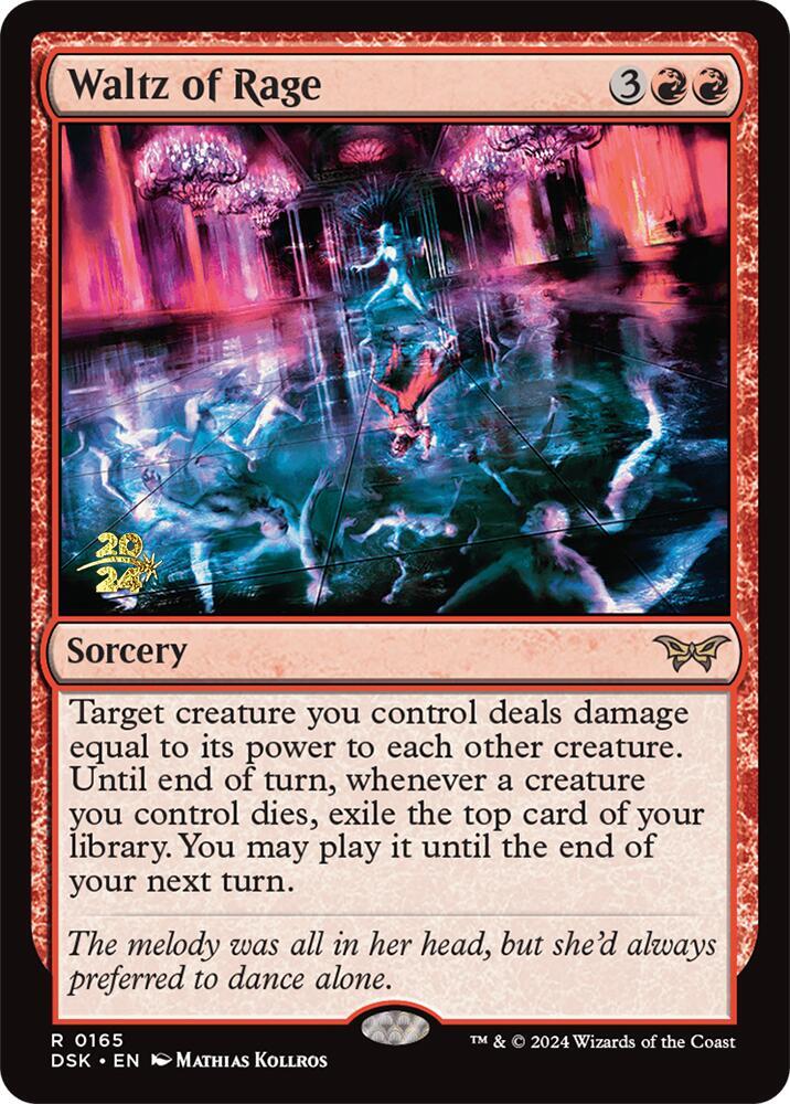 Waltz of Rage 165s/180 (Prerelease Cards)  - Foil | Good Games Morley