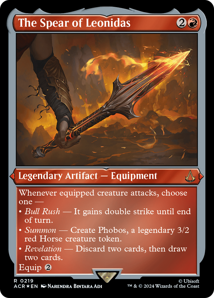 The Spear of Leonidas (Foil Etched) [Assassin's Creed] | Good Games Morley