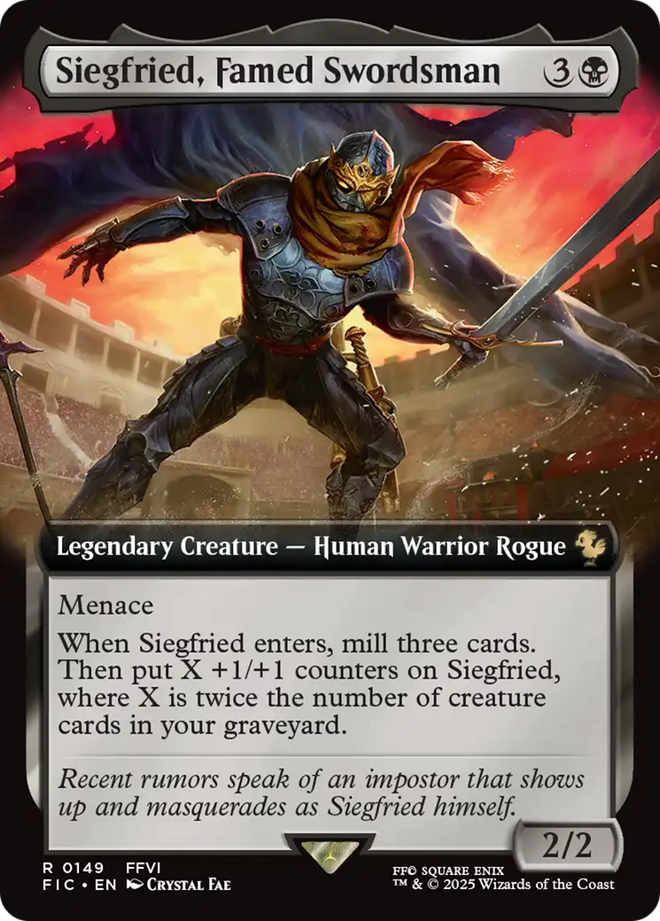 Siegfried, Famed Swordsman (Extended Art) [FINAL FANTASY Commander] | Good Games Morley