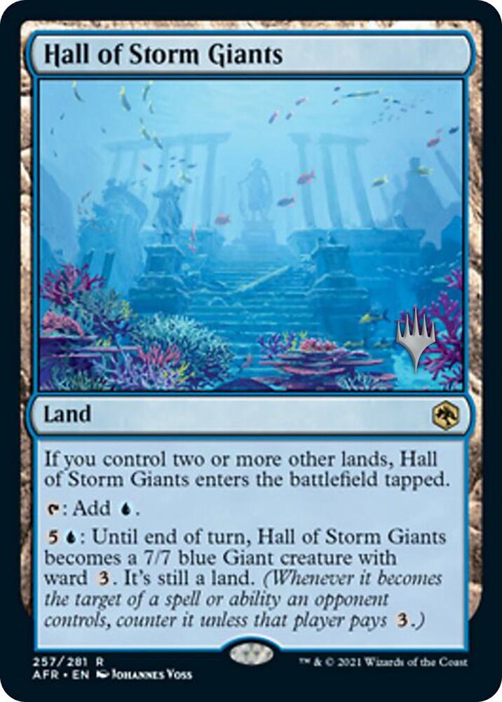 Hall of Storm Giants 257 (Promo Pack: Adventures in the Forgotten Realms)  - Foil | Good Games Morley
