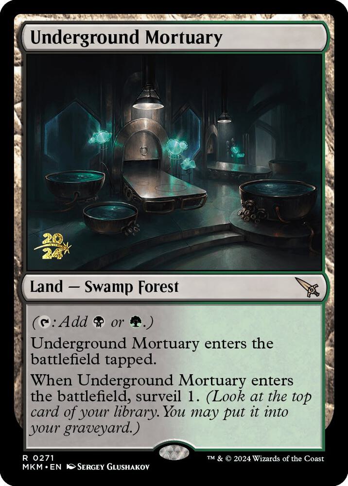 Underground Mortuary 271s/182 (Prerelease Cards)  - Foil | Good Games Morley