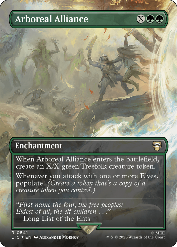 Arboreal Alliance (Borderless) (Surge Foil) [The Lord of the Rings: Tales of Middle-Earth Commander] | Good Games Morley