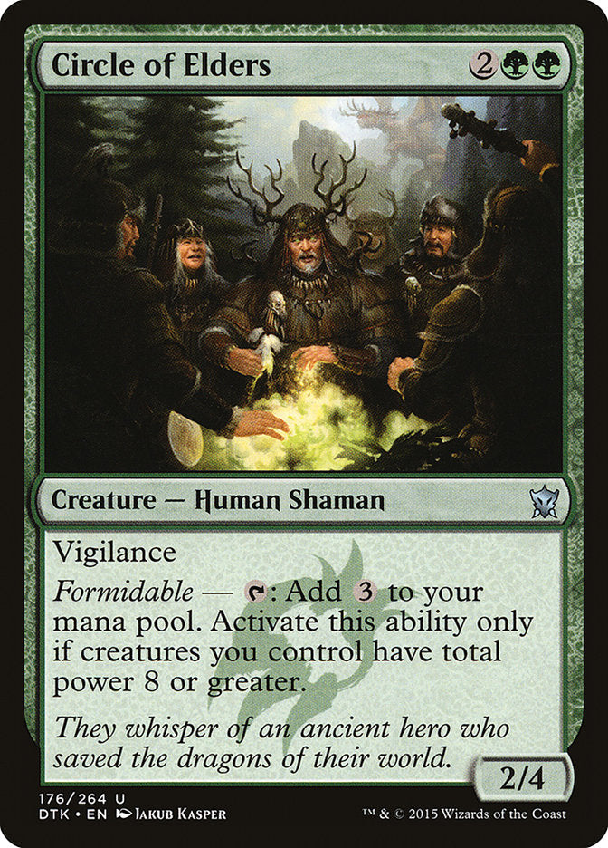 Circle of Elders 176/264 (Dragons of Tarkir)  - Foil | Good Games Morley