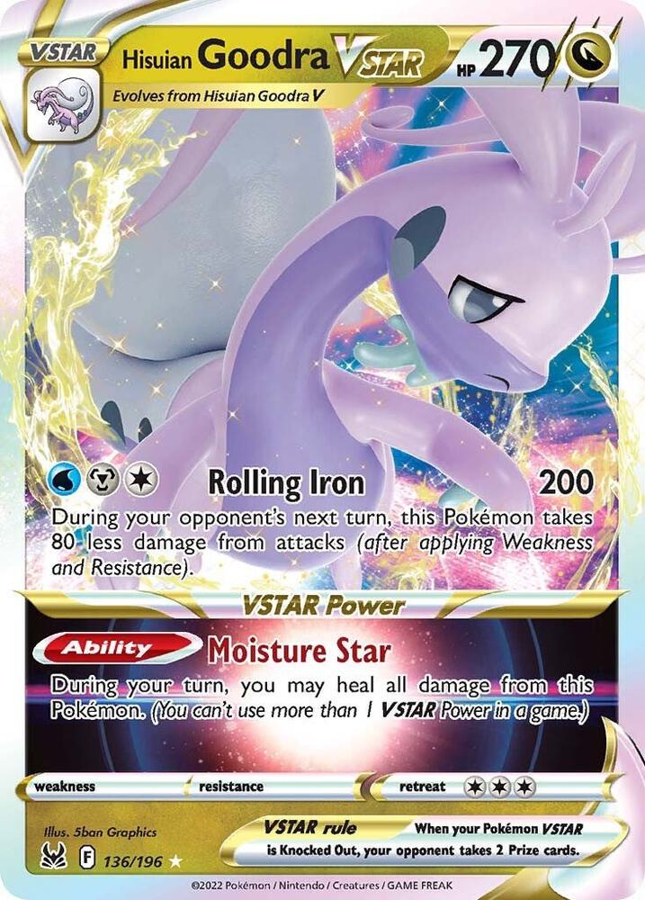 Hisuian Goodra VSTAR 136/196 (SWSH11: Lost Origin)  - Holofoil | Good Games Morley