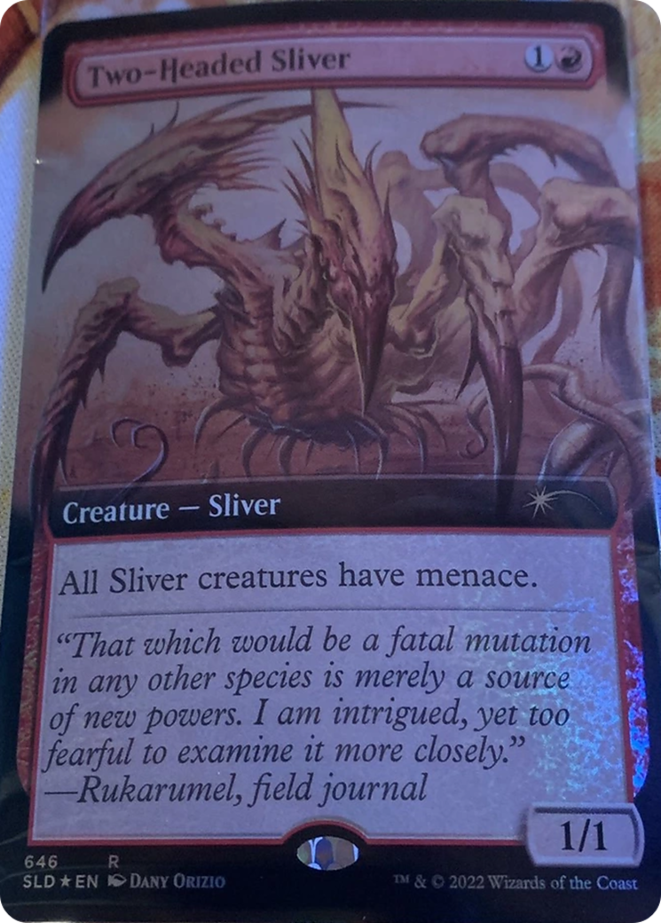 Two-Headed Sliver (Extended Art) [Secret Lair Drop Promos] | Good Games Morley