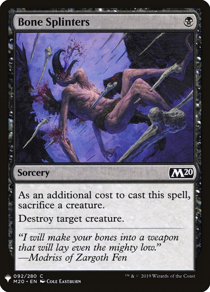 Bone Splinters [Mystery Booster] | Good Games Morley