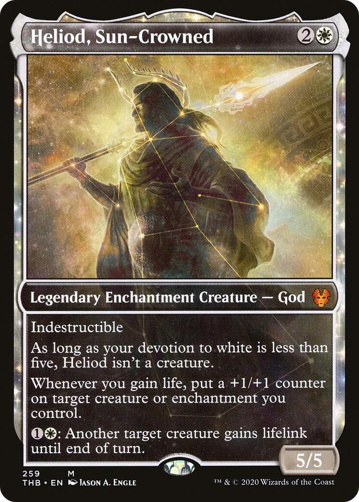 Heliod, Sun-Crowned 259/254 (Theros Beyond Death)  - Showcase Foil | Good Games Morley