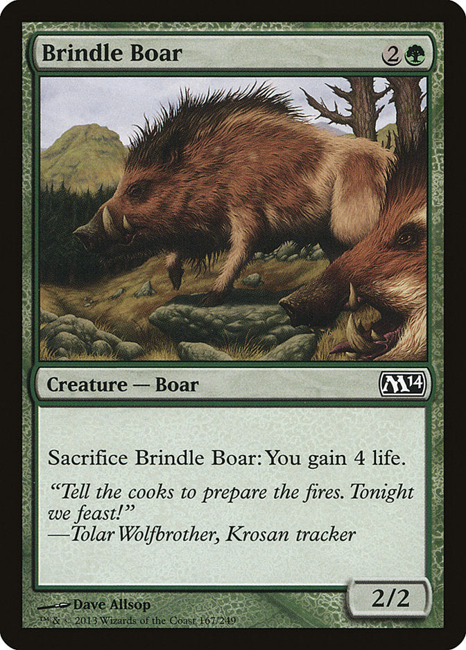 Brindle Boar 167 (Magic 2014 (M14))  | Good Games Morley