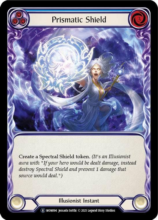 Prismatic Shield (Blue) [U-MON094] (Monarch Unlimited)  Unlimited Normal | Good Games Morley