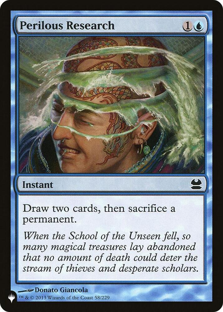 Perilous Research MMA-58/5075 (The List Reprints)  | Good Games Morley