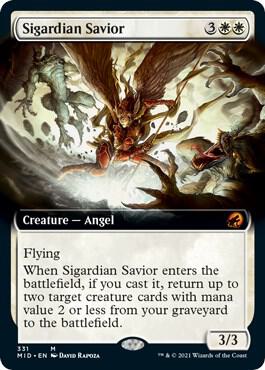 Sigardian Savior Extended Art 331/277 (Innistrad: Midnight Hunt)  | Good Games Morley