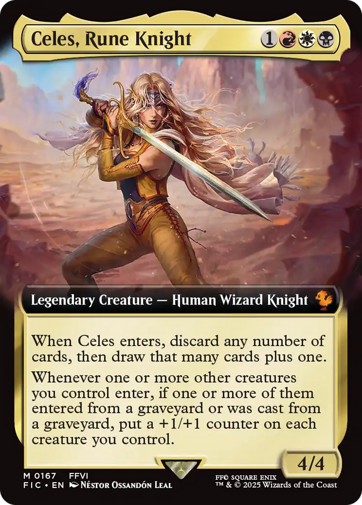 Celes, Rune Knight (Extended Art) [FINAL FANTASY Commander] | Good Games Morley