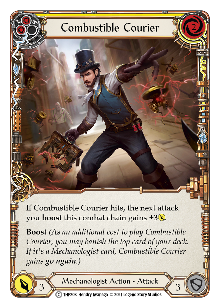 Combustible Courier (Yellow) [1HP203] (History Pack 1) | Good Games Morley