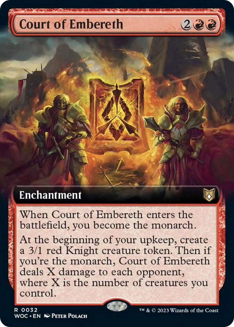 Court of Embereth (Extended Art) [Wilds of Eldraine Commander] | Good Games Morley