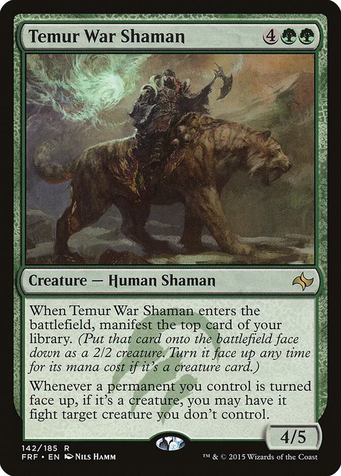 Temur War Shaman 142/185 (Fate Reforged)  - Foil | Good Games Morley