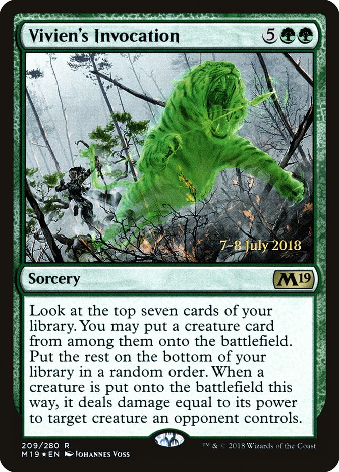 Vivien's Invocation [Core Set 2019 Prerelease Promos] | Good Games Morley