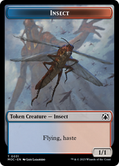 Soldier // Insect Double-Sided Token [March of the Machine Commander Tokens] | Good Games Morley