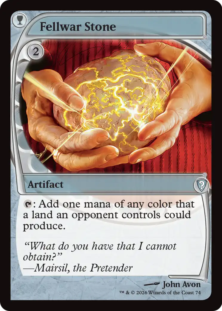 Fellwar Stone (Future Sight) [Mystery Booster: Commander Edition] | Good Games Morley