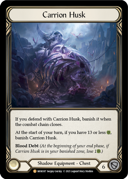 Carrion Husk [MON187-CF] (Monarch)  1st Edition Cold Foil | Good Games Morley