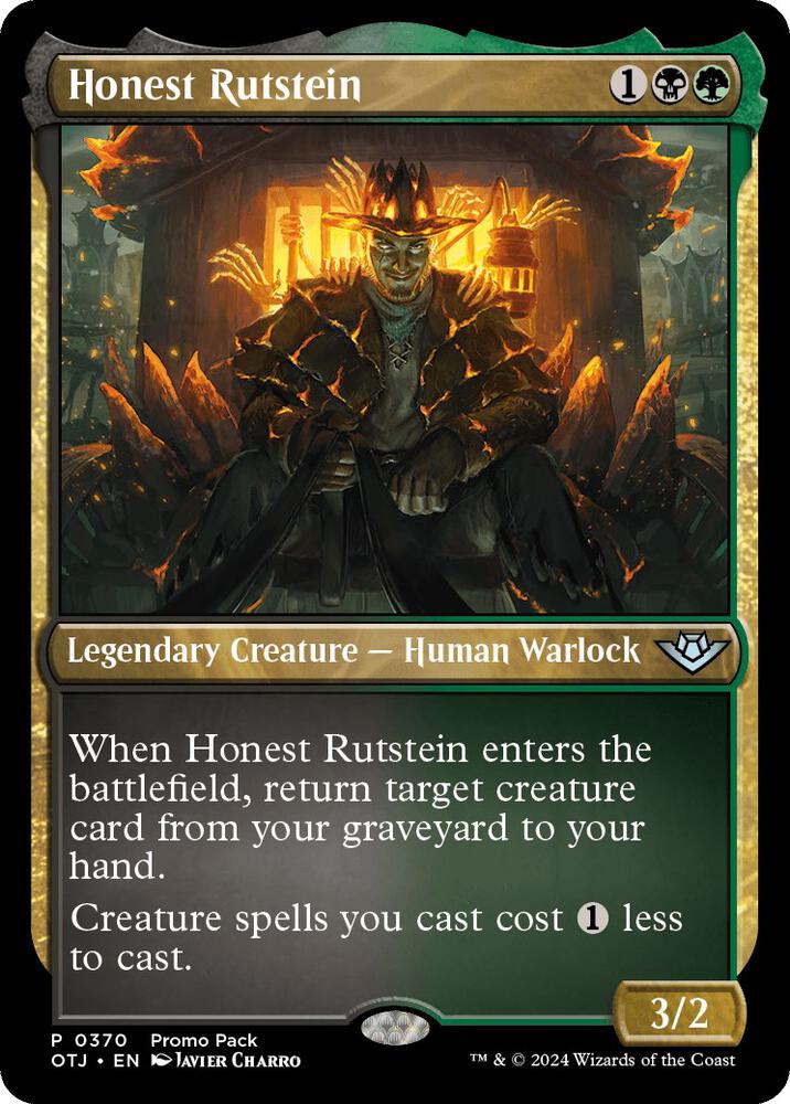Honest Rutstein 370/286 (Promo Pack: Outlaws of Thunder Junction)  - Foil | Good Games Morley