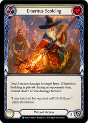 Emeritus Scolding (Yellow) [EVR126] (Everfest)  1st Edition Normal | Good Games Morley