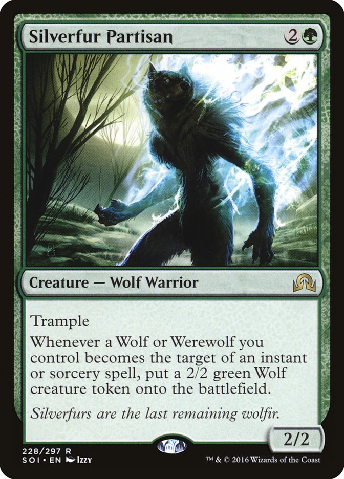 Silverfur Partisan 228/297 (Shadows over Innistrad)  | Good Games Morley