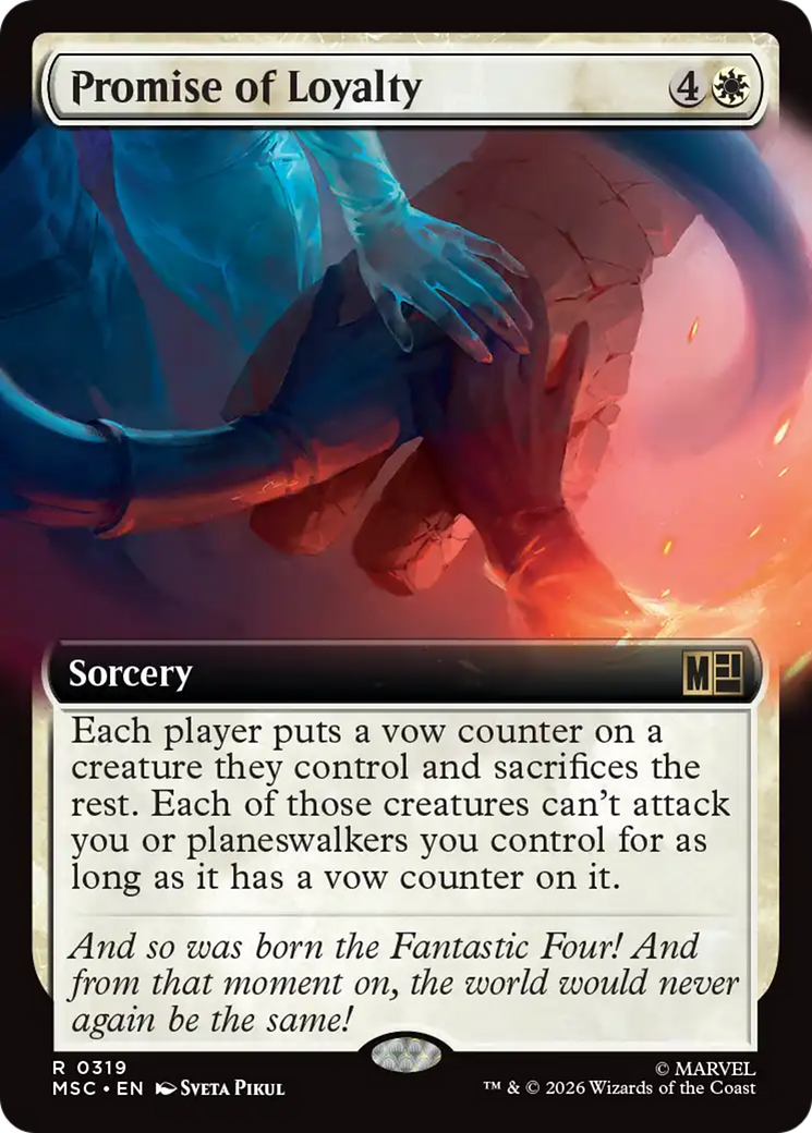 Promise of Loyalty (Extended Art) [Marvel Super Heroes Commander] | Good Games Morley