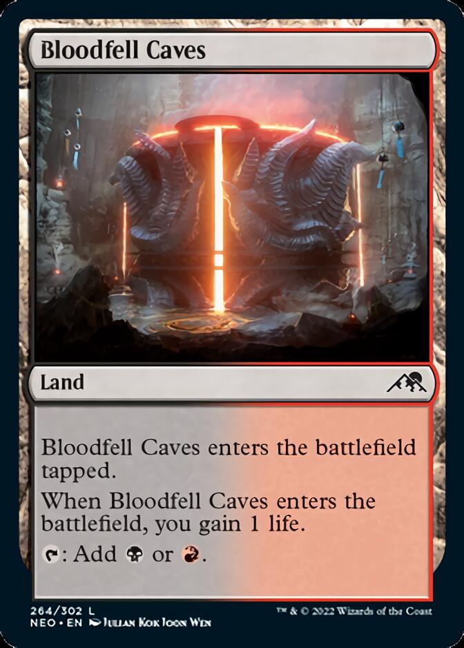 Bloodfell Caves [Kamigawa: Neon Dynasty] | Good Games Morley