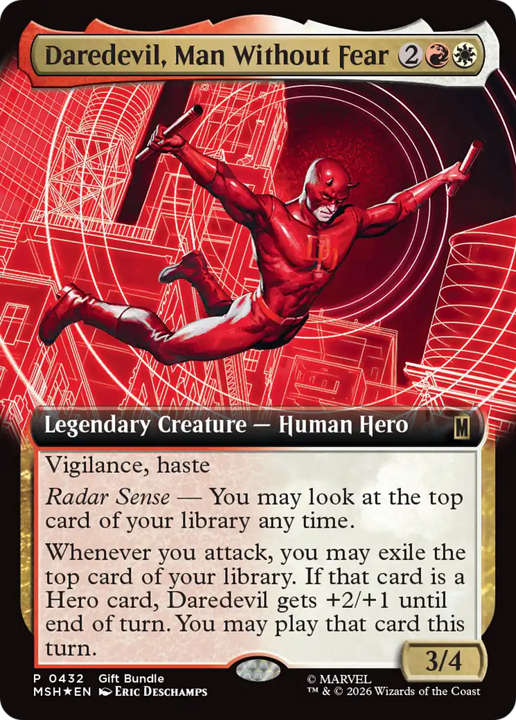 Daredevil, Man Without Fear (Extended Art) [Marvel Super Heroes Promos] | Good Games Morley