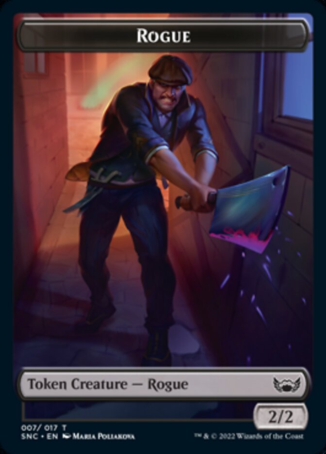 Fish // Rogue Double-Sided Token [Streets of New Capenna Tokens] | Good Games Morley