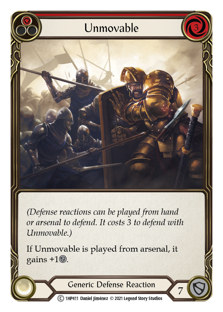 Unmovable (Red) [1HP411] (History Pack 1) | Good Games Morley
