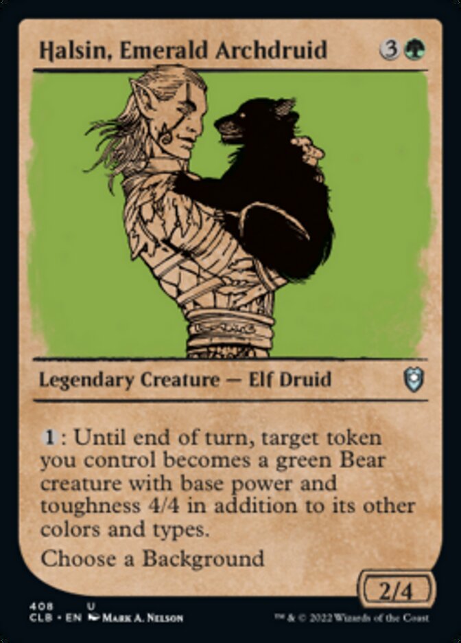 Halsin, Emerald Archdruid (Showcase) [Commander Legends: Battle for Baldur's Gate] | Good Games Morley