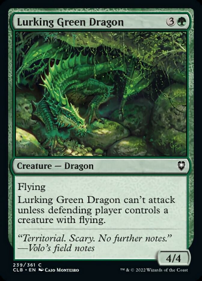 Lurking Green Dragon [Commander Legends: Battle for Baldur's Gate] | Good Games Morley