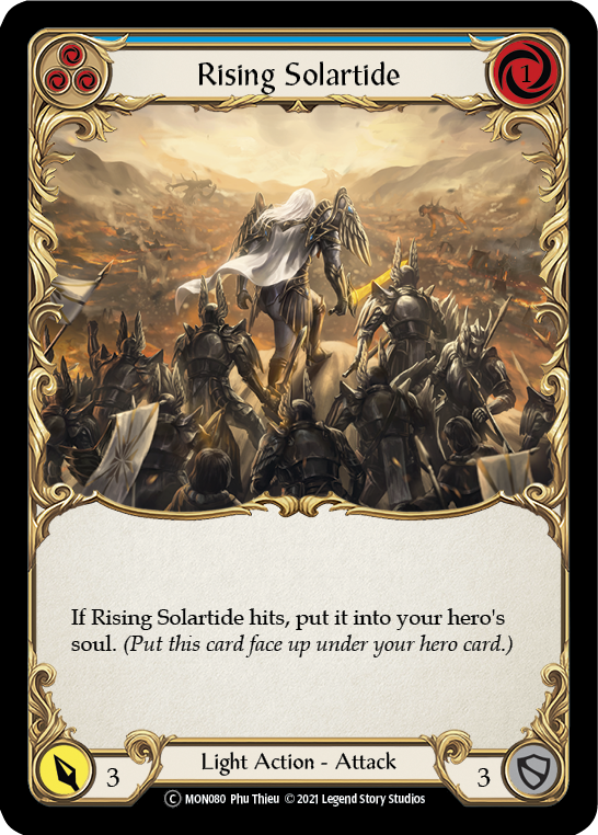 Rising Solartide (Blue) [U-MON080-RF] (Monarch Unlimited)  Unlimited Rainbow Foil | Good Games Morley