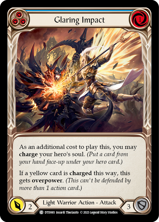 Glaring Impact (Blue) [DTD065] (Dusk Till Dawn)  Rainbow Foil | Good Games Morley