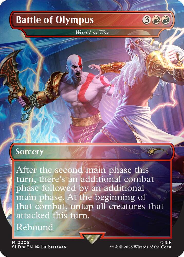 Battle of Olympus // World at War (Dupe) 2208 (Secret Lair Drop Series)  - Borderless Foil | Good Games Morley
