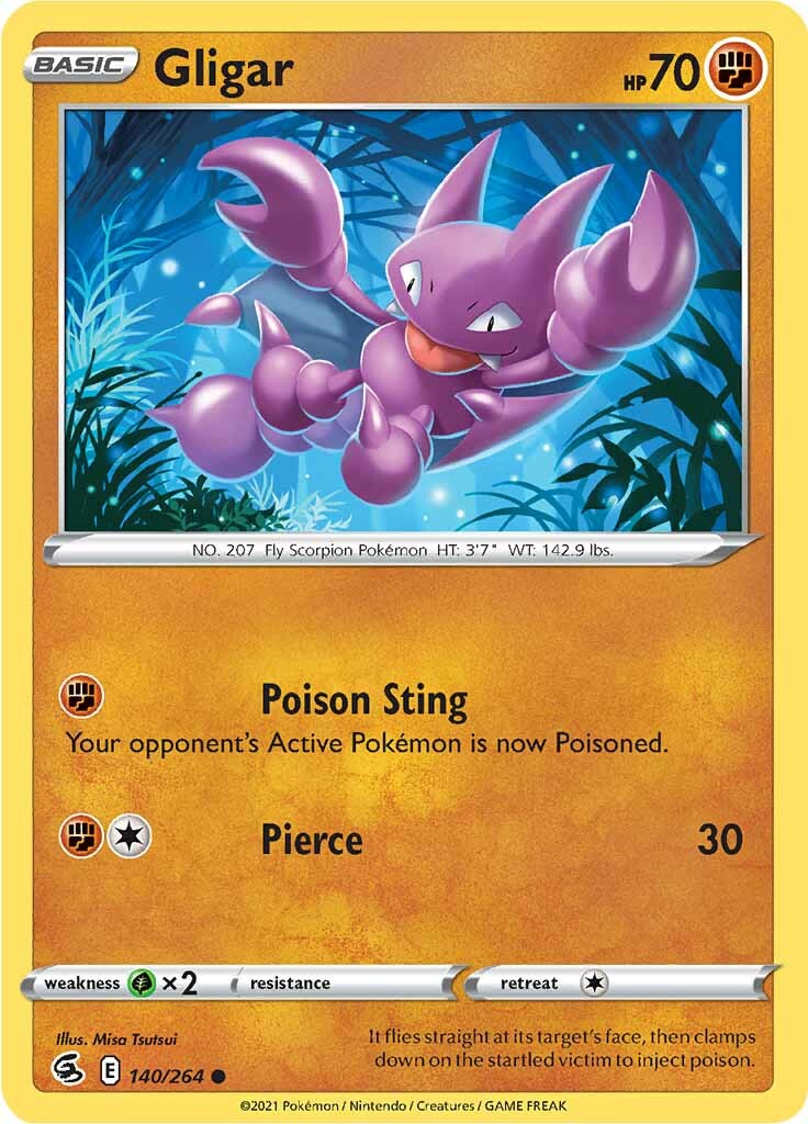 Gligar (140/264) [Sword & Shield: Fusion Strike] | Good Games Morley