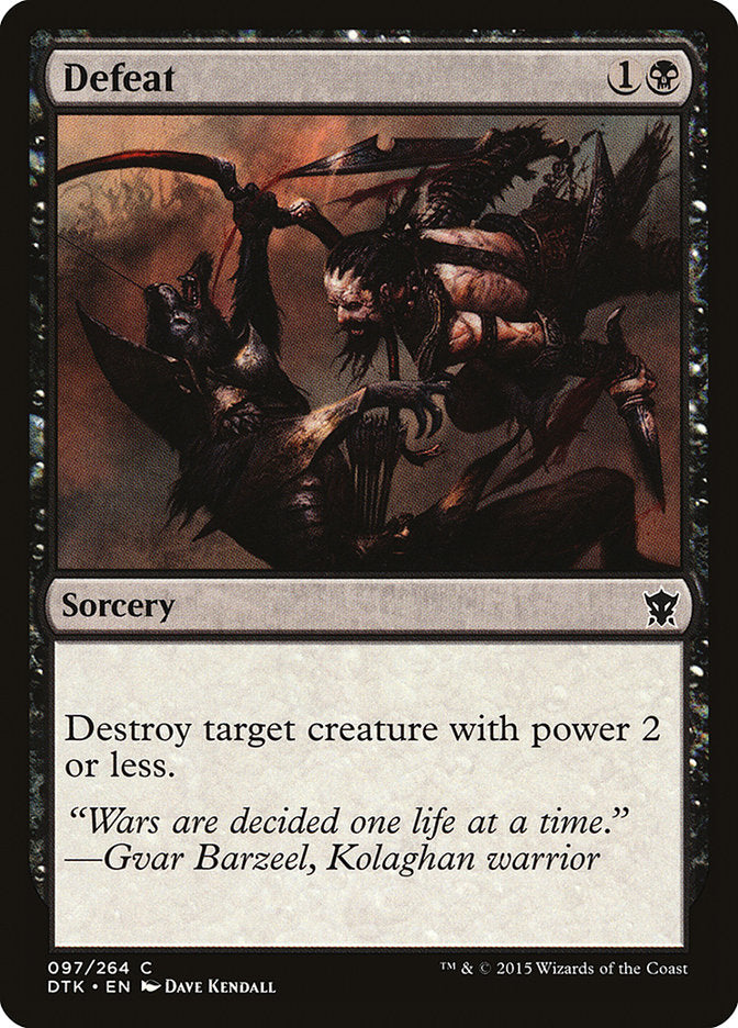 Defeat 97/264 (Dragons of Tarkir)  - Foil | Good Games Morley