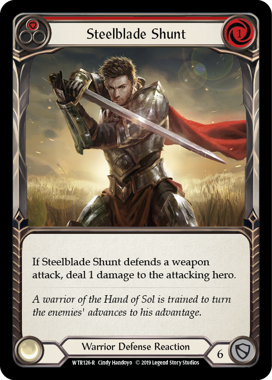 Steelblade Shunt (Red) [WTR126-R] (Welcome to Rathe)  Alpha Print Normal | Good Games Morley